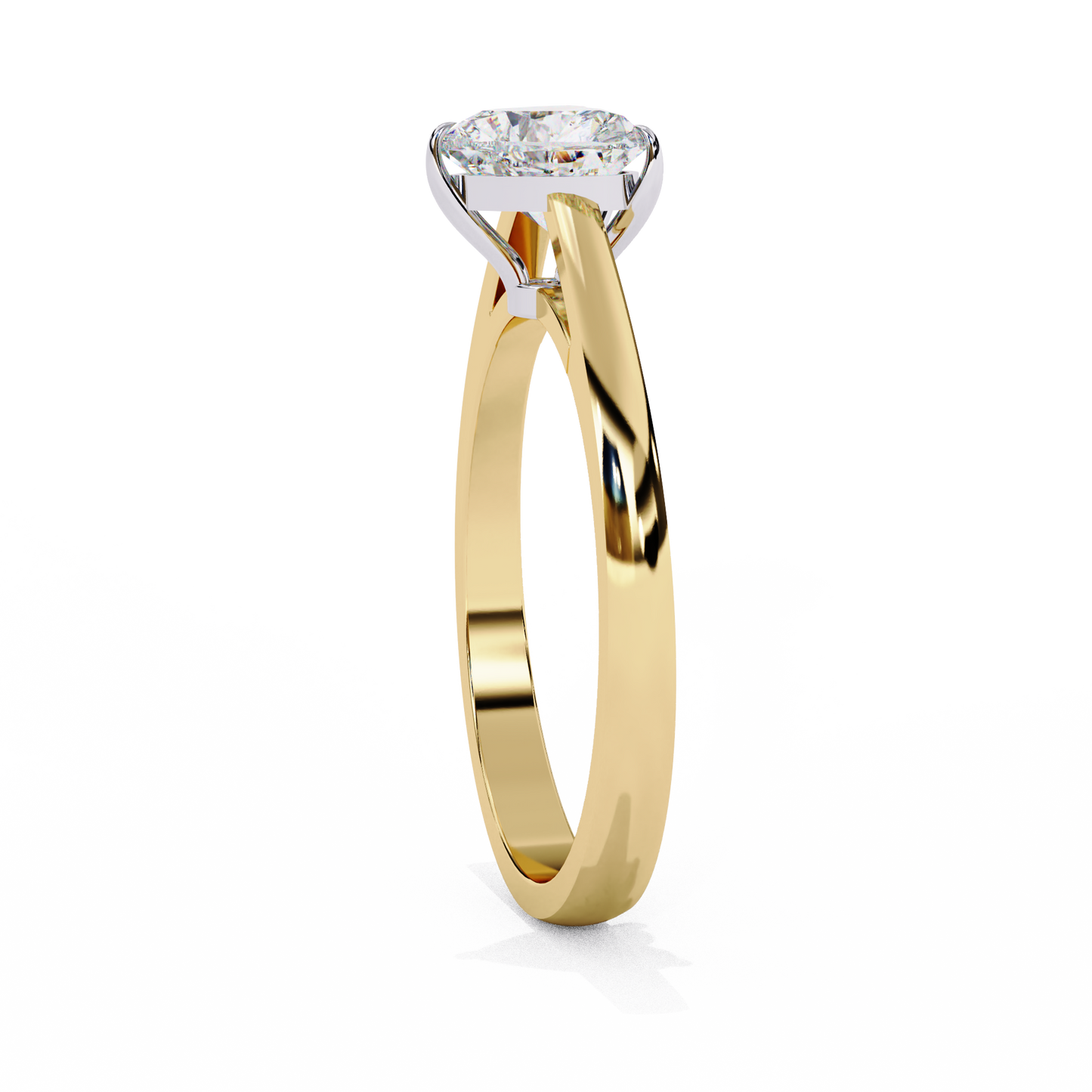 heart diamond solitaire engagement ring