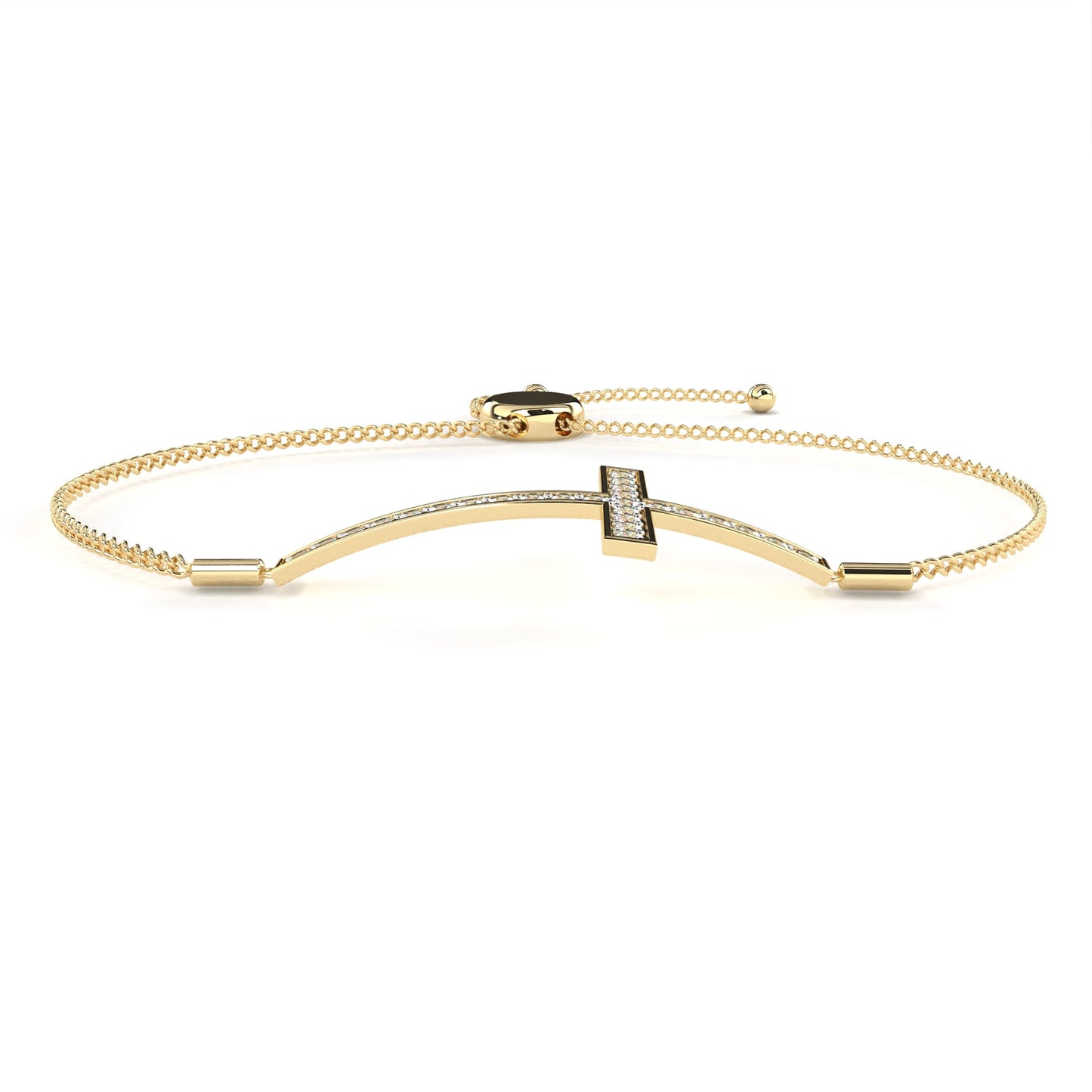 adjustable crystal cross bracelet – elegant faith-inspired jewelry