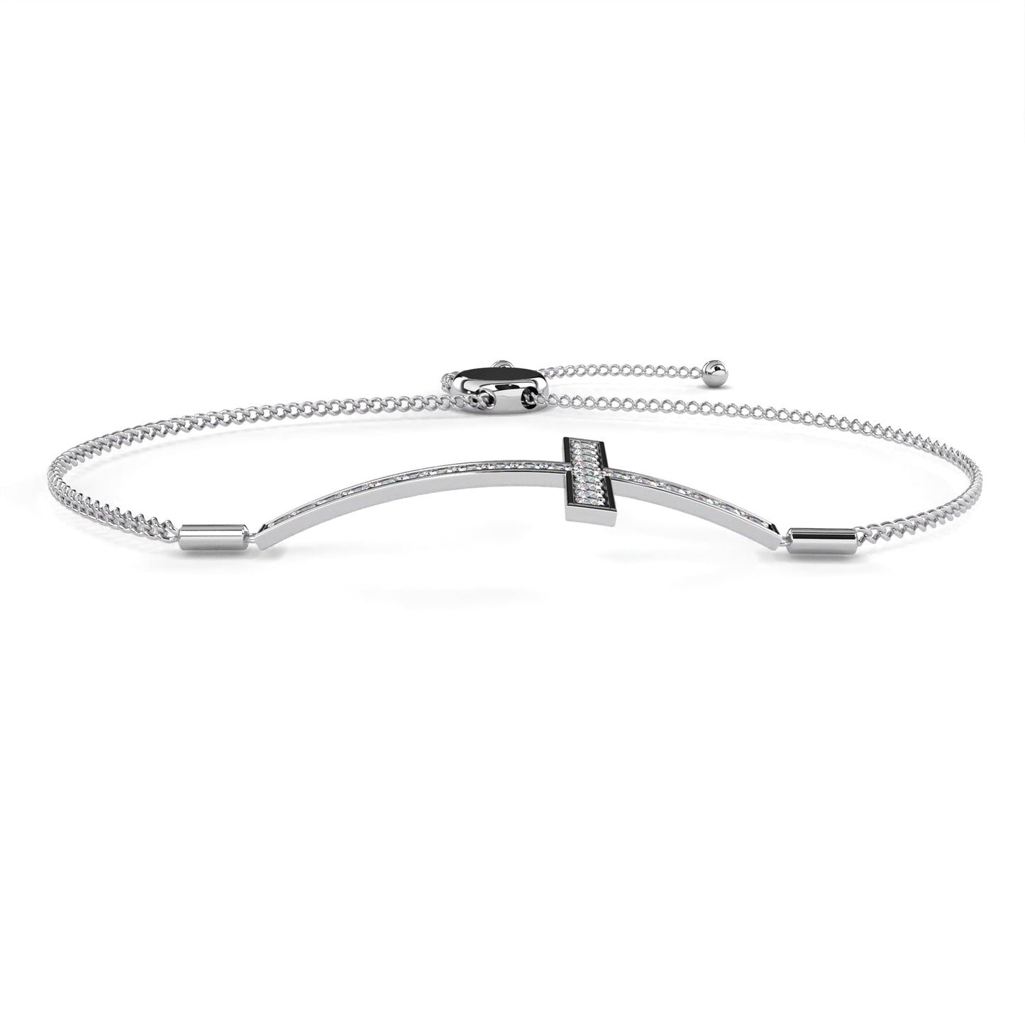 adjustable crystal cross bracelet – elegant faith-inspired jewelry