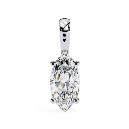 Marquise Diamond Pendant Necklace
