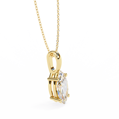 Marquise Diamond Pendant Necklace