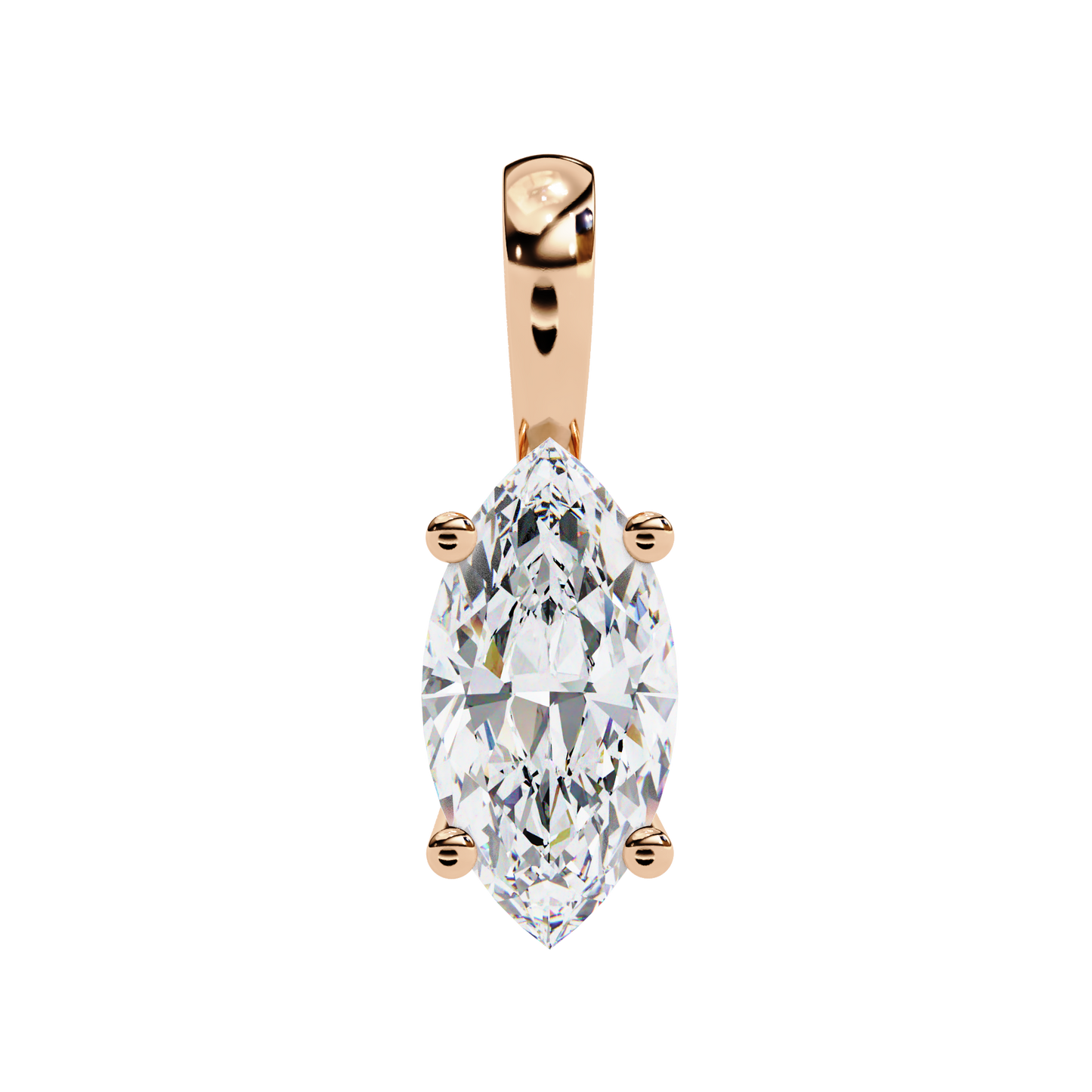 marquise diamond pendant necklace