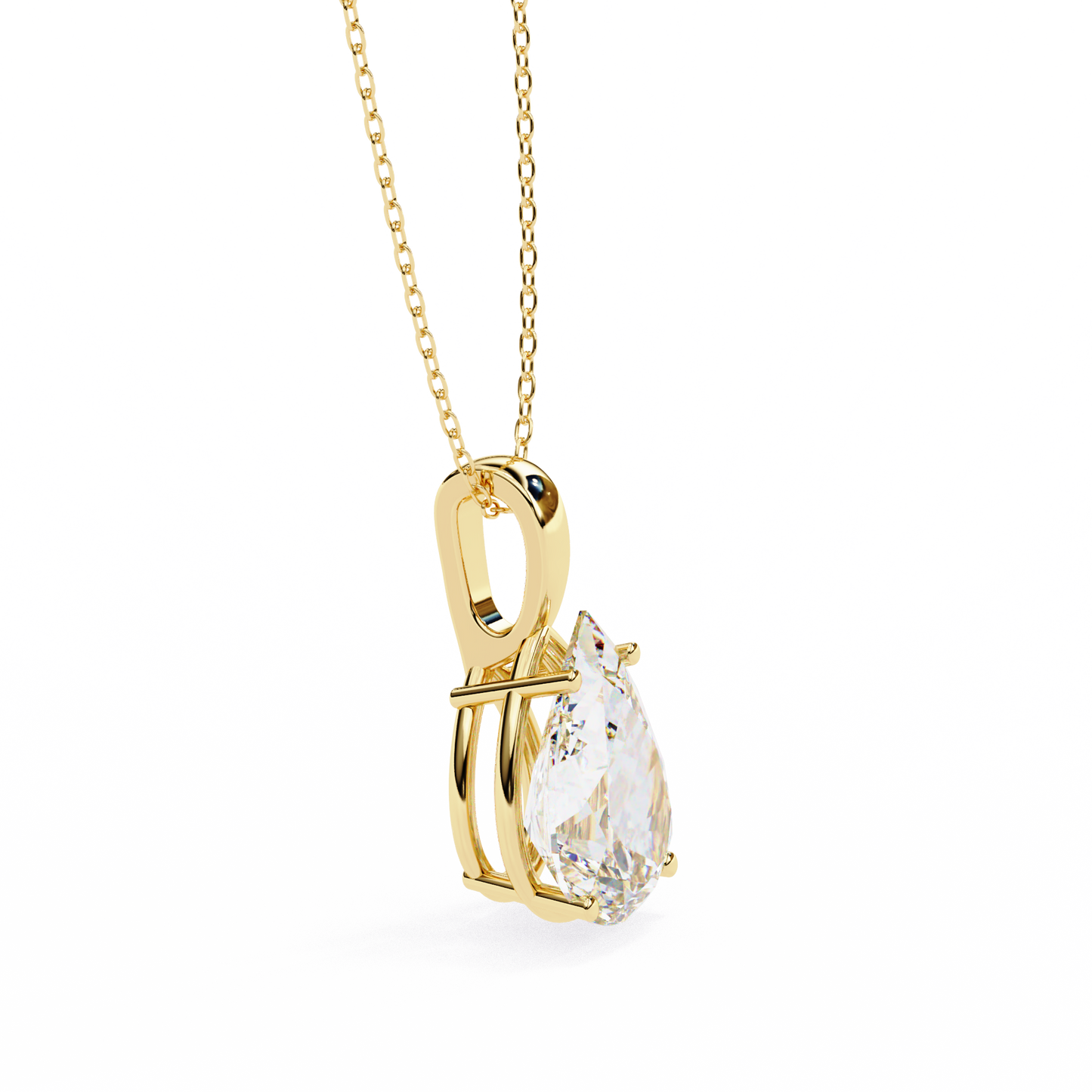 featuring a beautiful teardrop-shaped pendant that adds elegance to any outfit