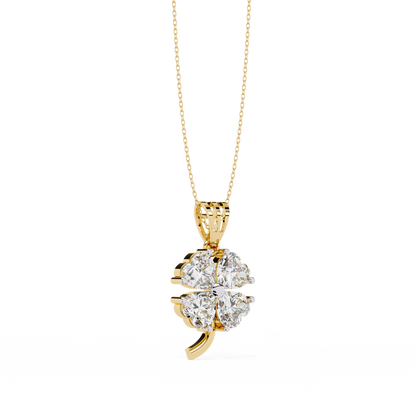 Exquisite Heart-Shaped Diamond Pendant| Timeless Elegance
