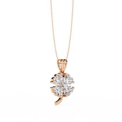 Exquisite Heart-Shaped Diamond Pendant| Timeless Elegance