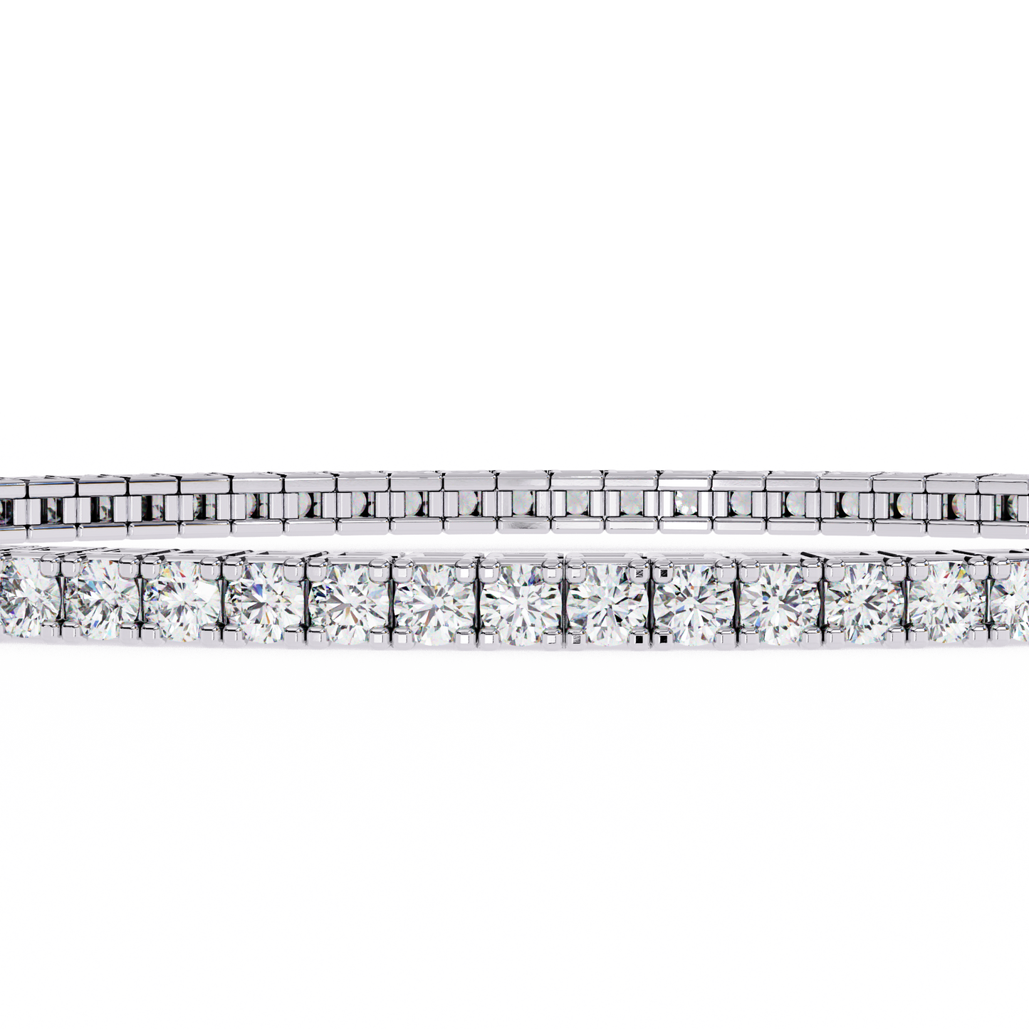 elegant diamond tennis bracelet featuring sparkling round-cut diamonds in a timeless design