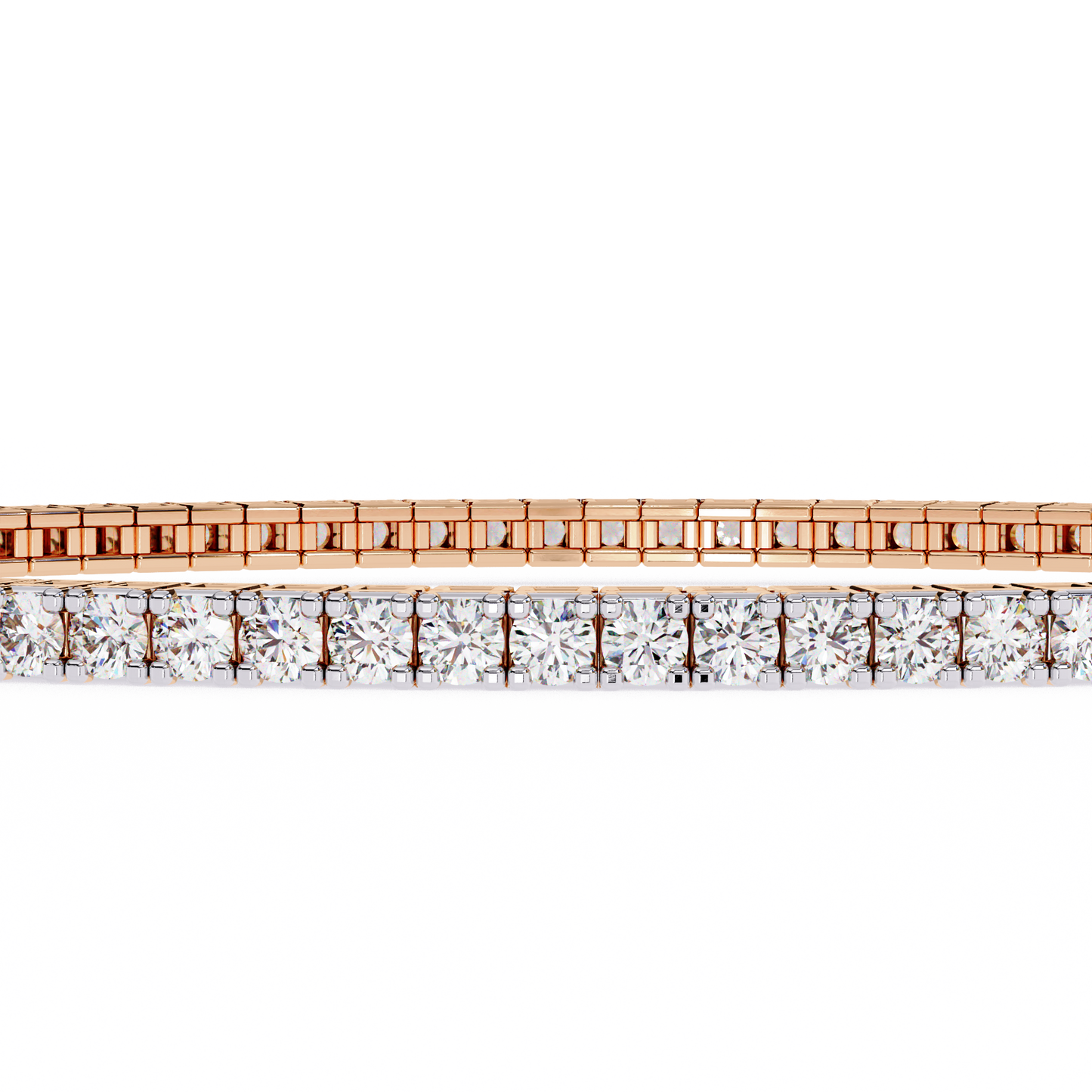 elegant diamond tennis bracelet featuring sparkling round-cut diamonds in a timeless design