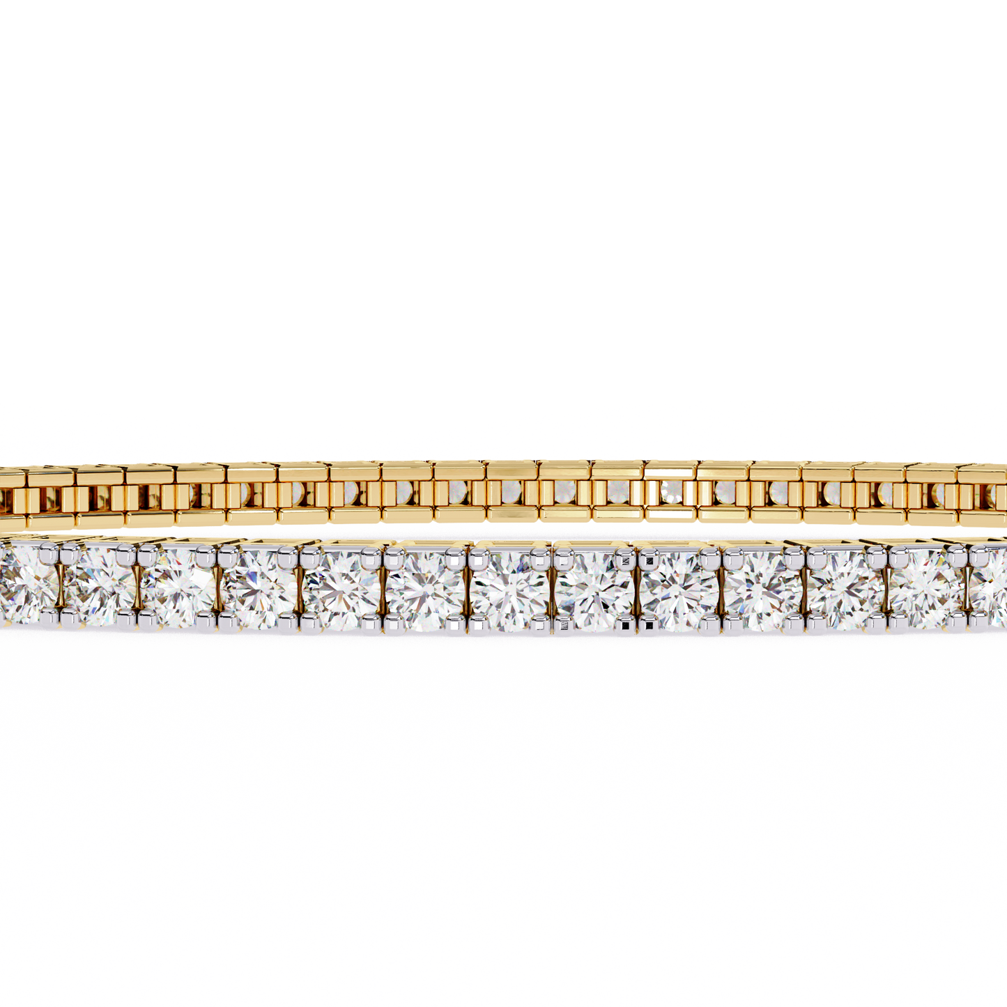 elegant diamond tennis bracelet featuring sparkling round-cut diamonds in a timeless design