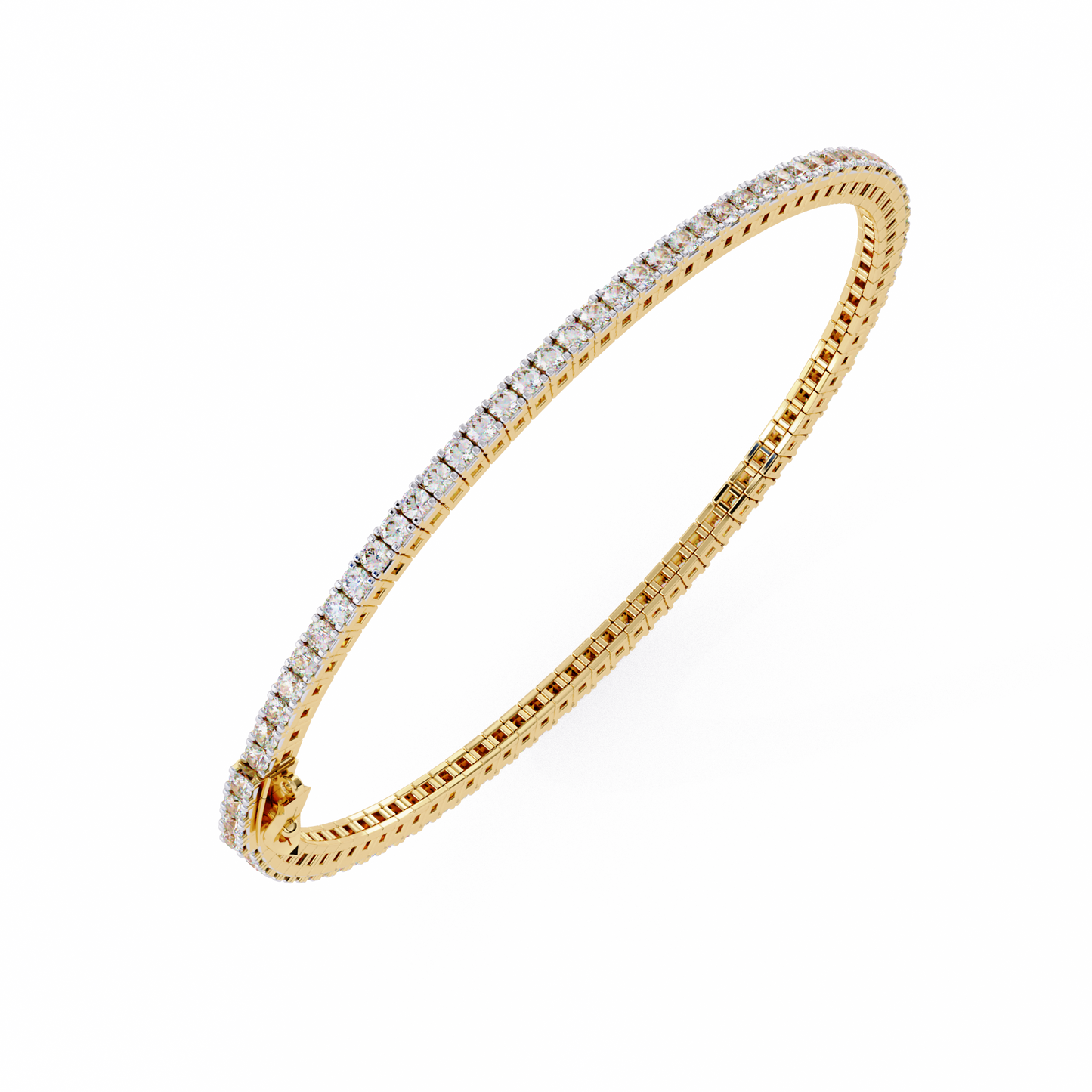 elegant diamond tennis bracelet featuring sparkling round-cut diamonds in a timeless design
