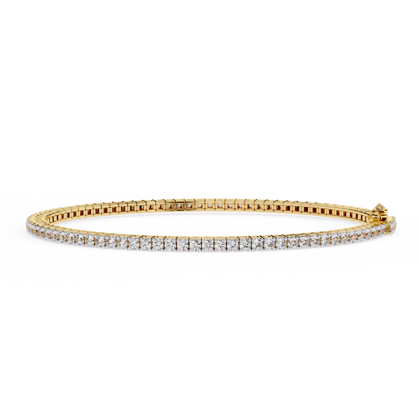 elegant diamond tennis bracelet featuring sparkling round-cut diamonds in a timeless design