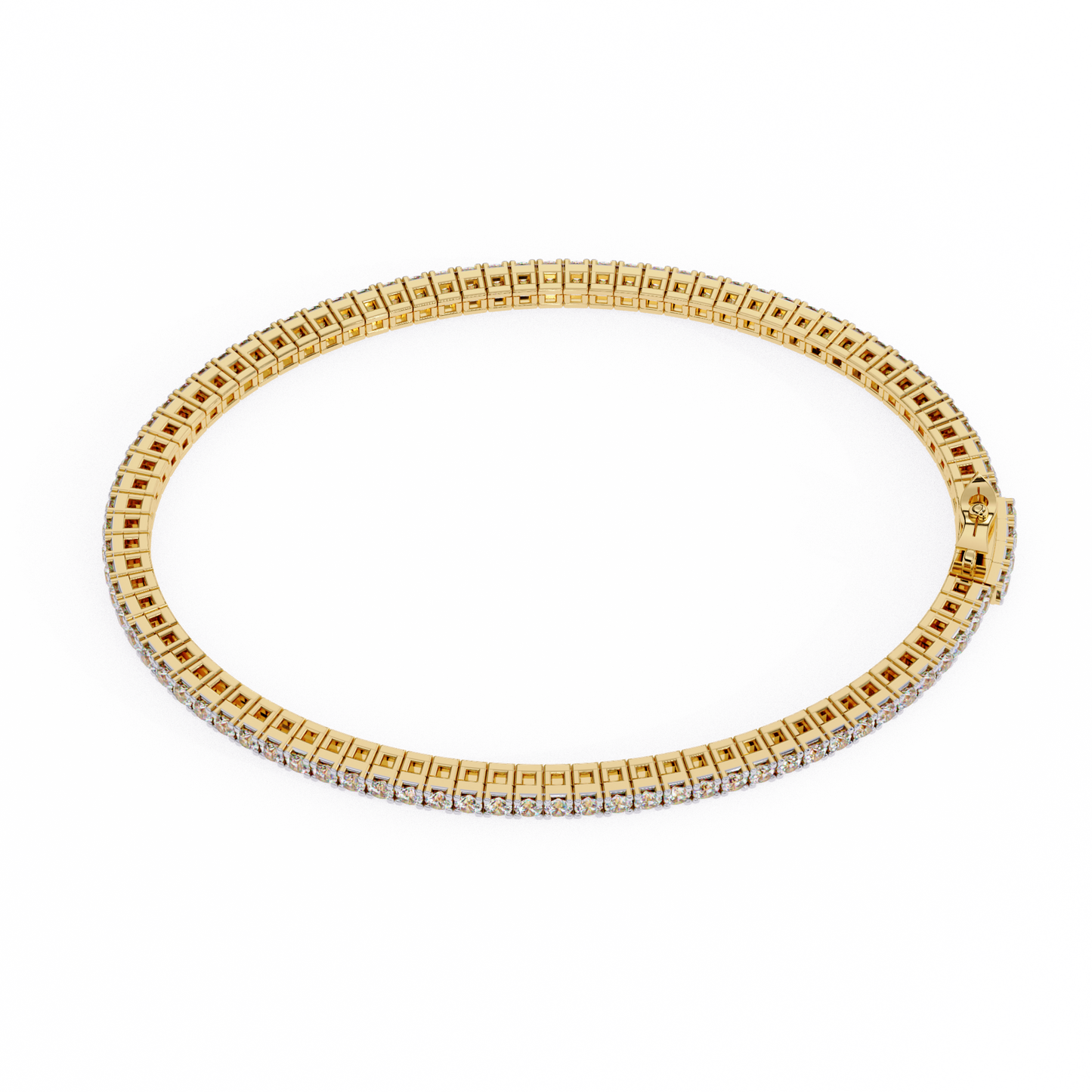 elegant diamond tennis bracelet featuring sparkling round-cut diamonds in a timeless design