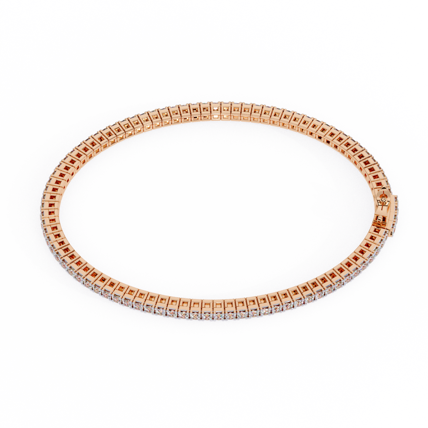 elegant diamond tennis bracelet featuring sparkling round-cut diamonds in a timeless design
