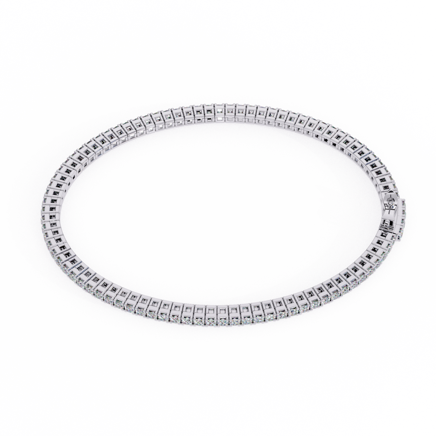elegant diamond tennis bracelet featuring sparkling round-cut diamonds in a timeless design