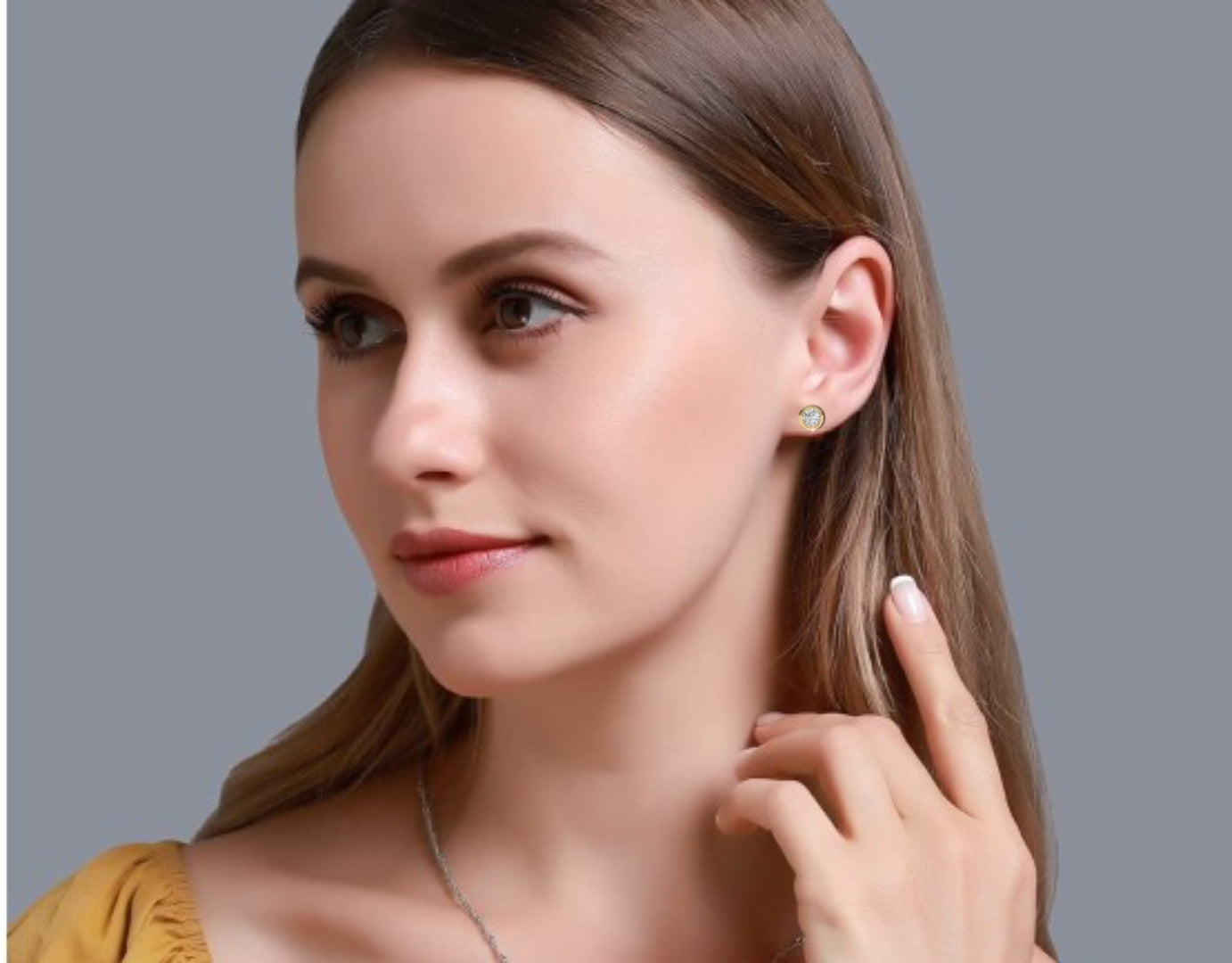 bezel-set round diamond stud earrings – classic & elegant jewelry